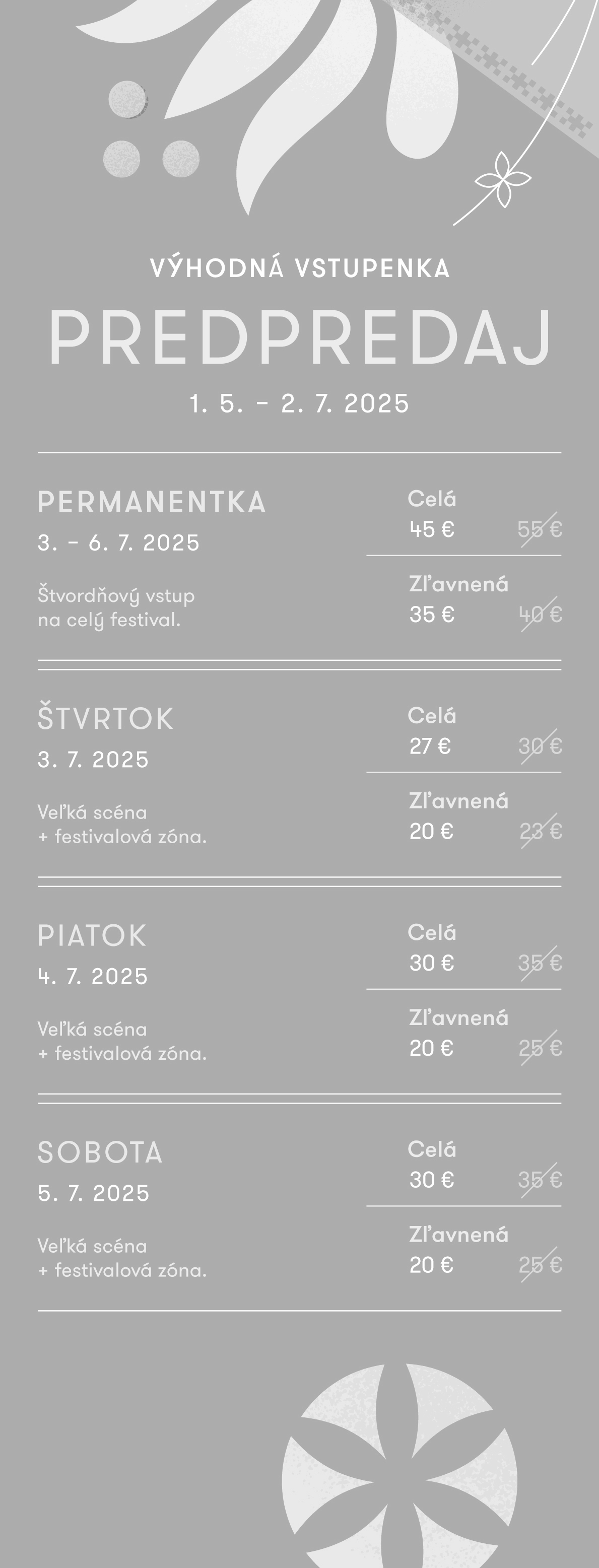 Výhodná vstupenka