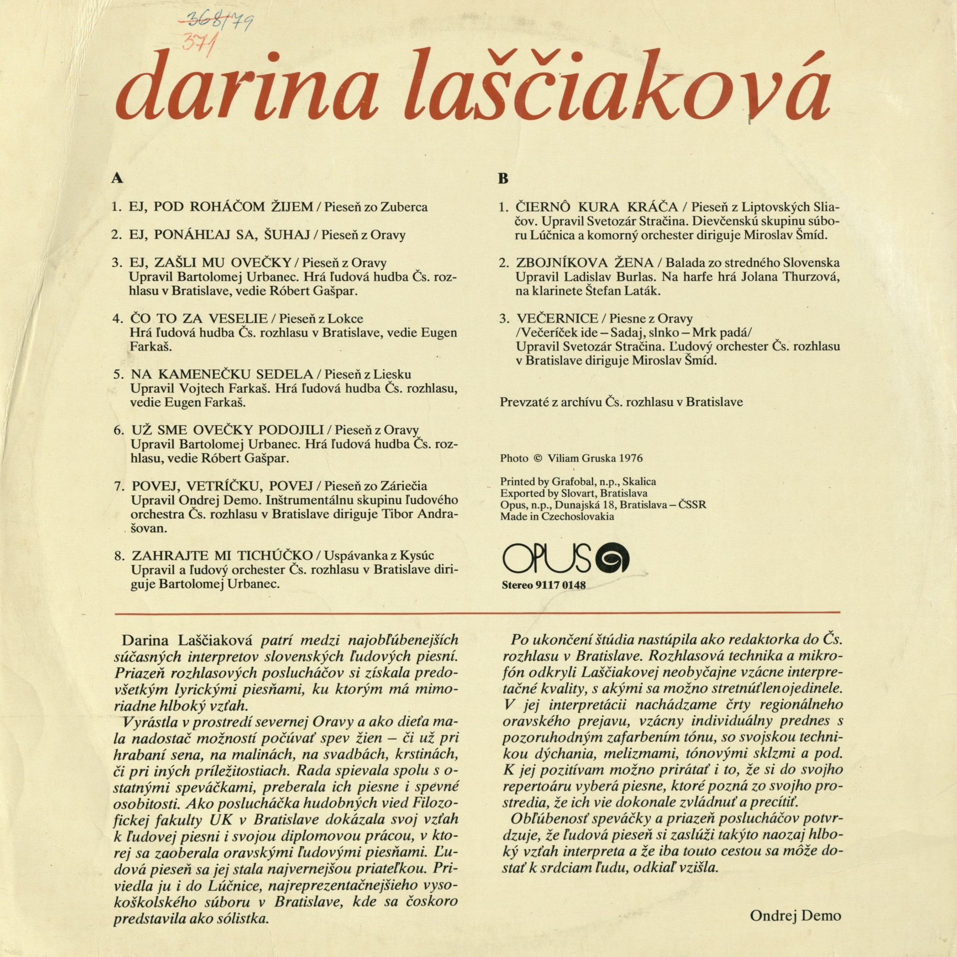obrázok obalu LP platne z archívu NOC