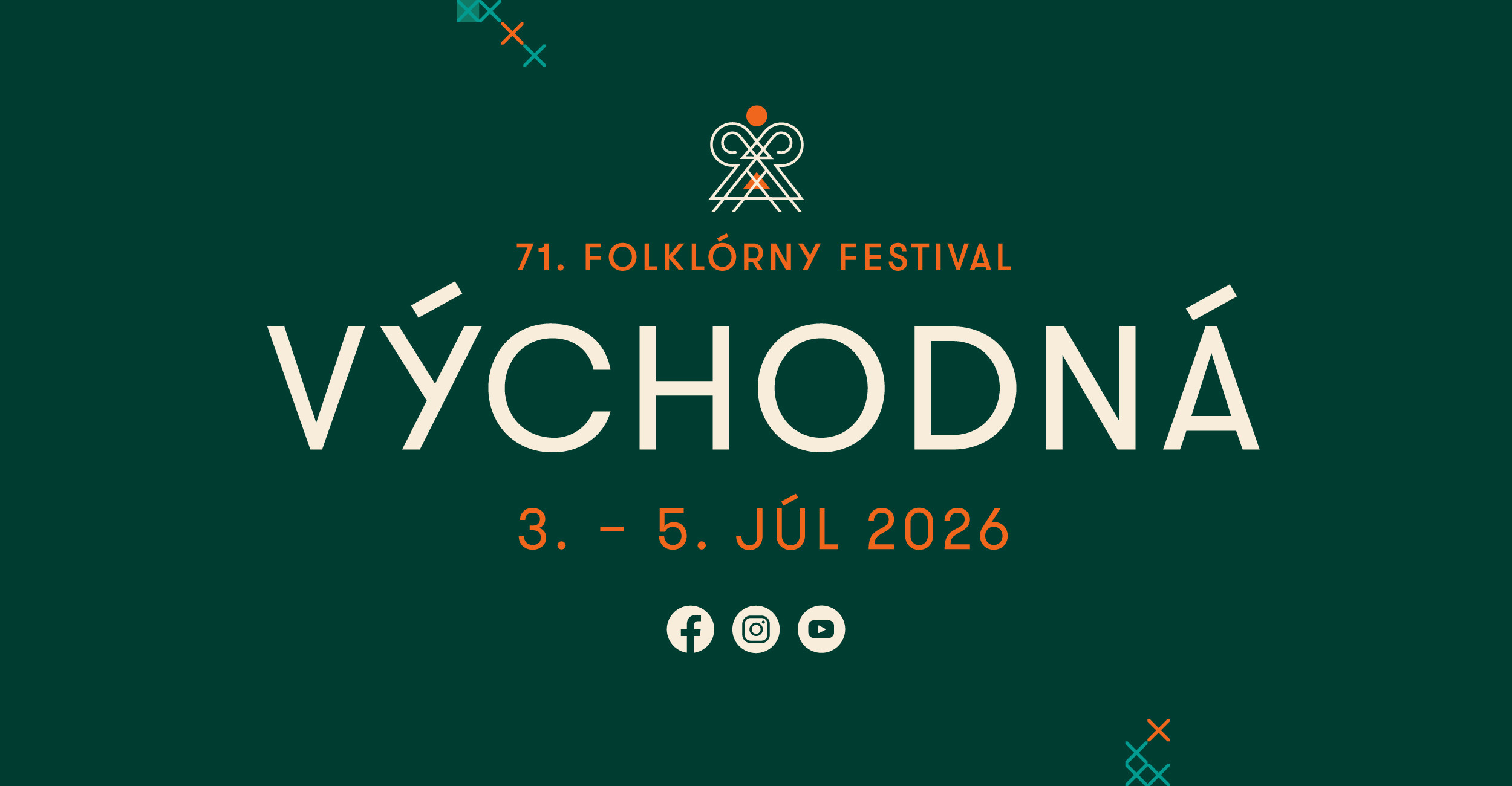 71. Folklórny festival Východná, 3. - 5. 7. 2026