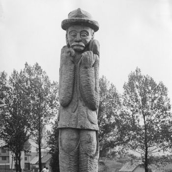 Ján Eliáš: Rybár s úlovkom (1987)